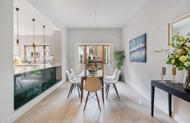 Yemek alanı ve mutfak ada